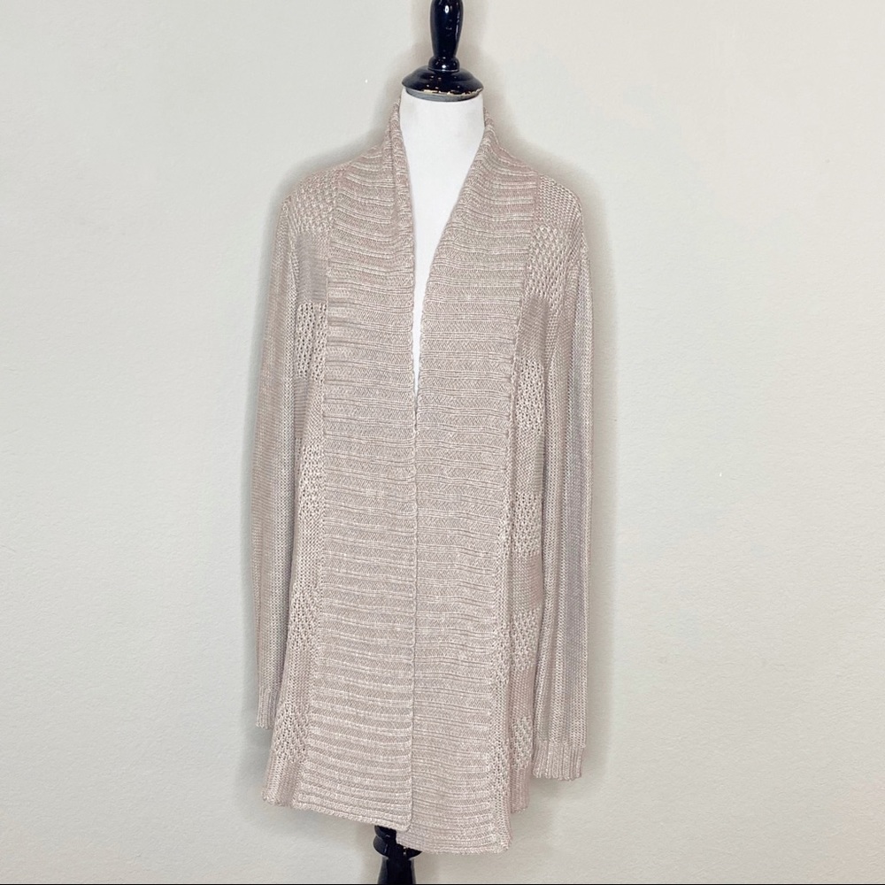 Honey Punch Rivington textured open cardigan- S - Picture 4 of 10